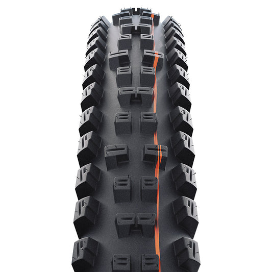 Schwalbe, Tacky Chan Gravity, Mountain Tire, 27.5x2.40, Folding, Clincher, Soft, Diagonal, 2x50TPI, Black