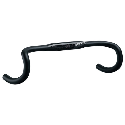 FSA Energy Super Compact road drop handlebars with aerodynamic design and lightweight construction, suitable for performance cycling.