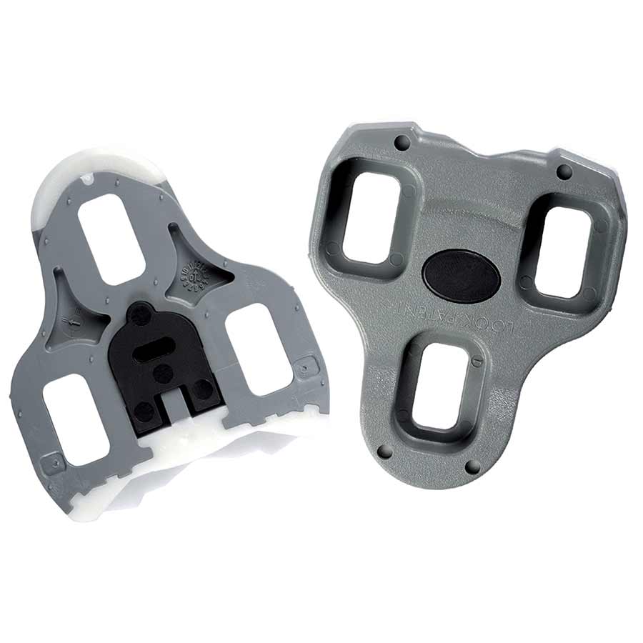 Look Kéo red cycling cleats with 9-degree angle, designed for secure pedal engagement and optimal performance.