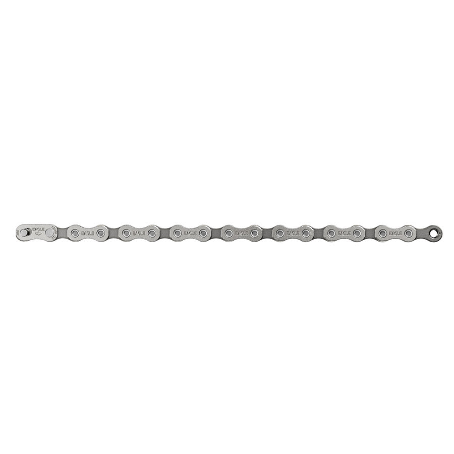 SRAM Eagle S100 A1 bike chain, durable and high-performance cycling chain for mountain bikes, shown in close-up detail.