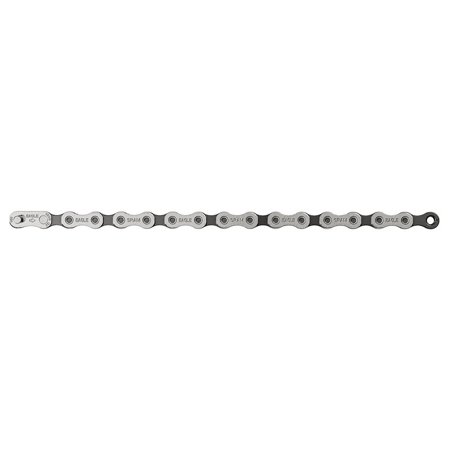 SRAM Eagle S200 A1 bike chain, durable and lightweight, with metal links and branding visible on the chain links.