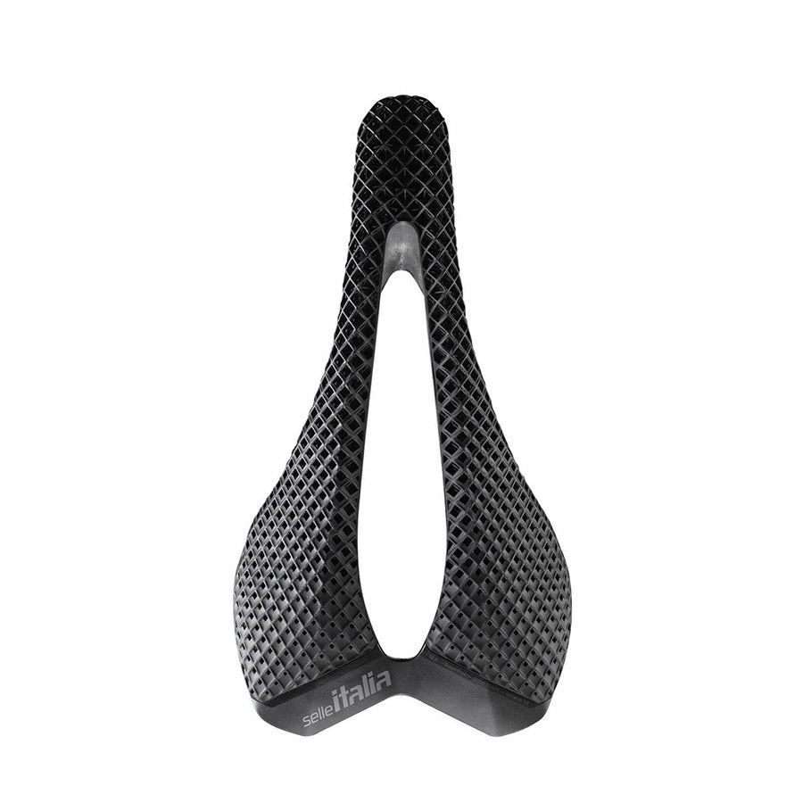 Selle Italia SLR 3D Carbon Superflow road saddle with lightweight design and ergonomic shape for cycling comfort.