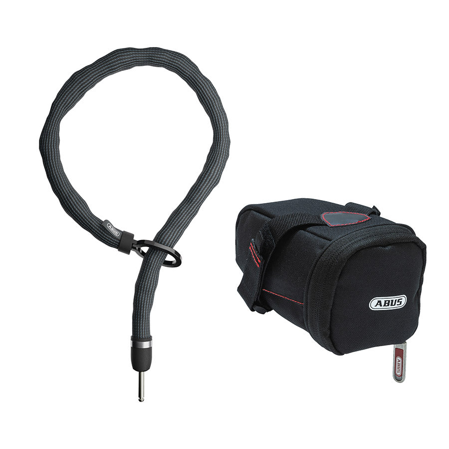 Abus ACH Suprior Adapter Chain with Frame Lock, 100cm black bike lock featuring durable frame lock and 7mm chain.