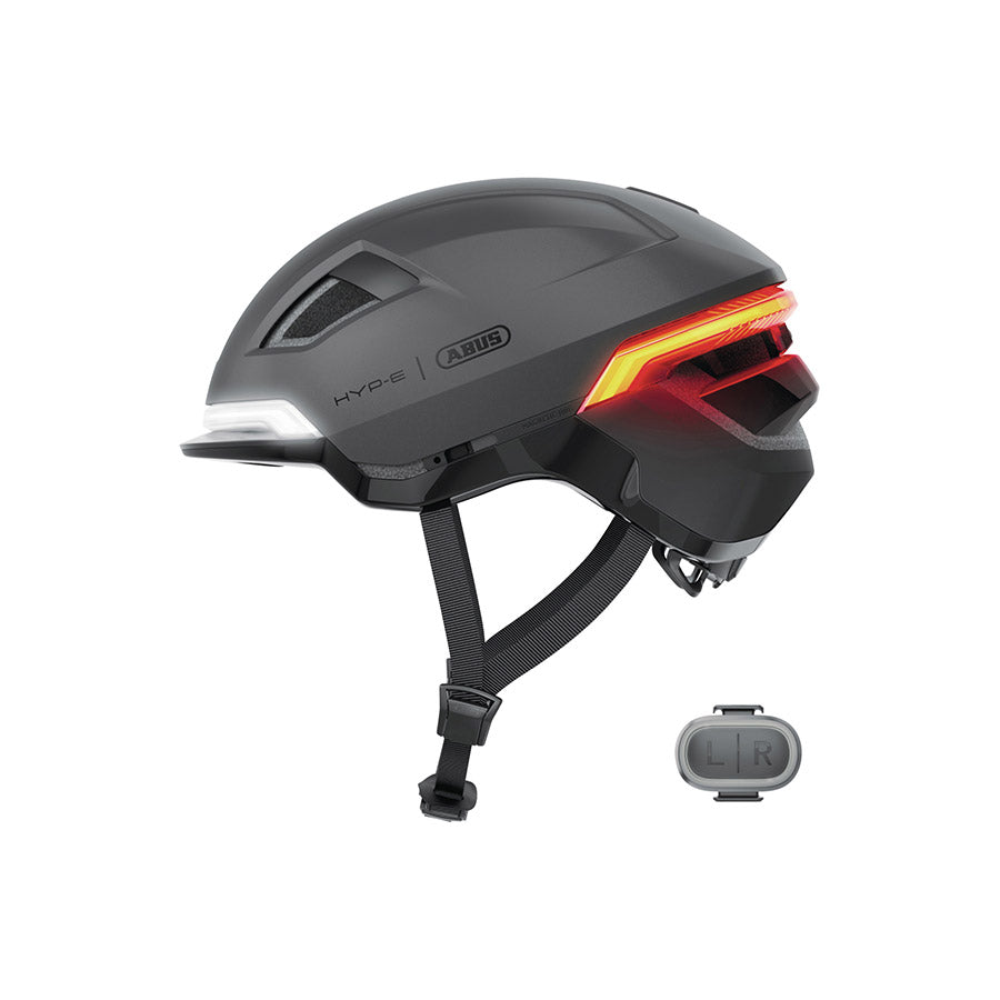 Abus Hyp-E recreational and commuter helmet in jungle green with adjustable fit, for cycling safety and comfort.