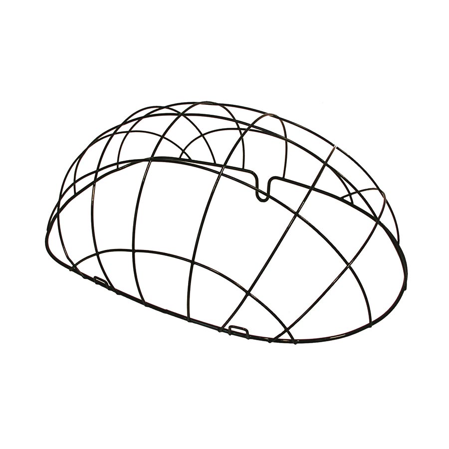 Black Basil Pasja MIK rear wire mesh basket for bikes, 45x36x27 cm, designed for secure rear storage.