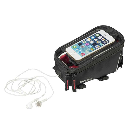 Basil, Sport, Top Tube Bag, 1L, Black