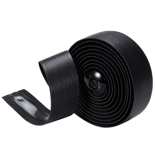 BBB Cycling BHT-19 NanoRibbon handlebar tape in black, 2.5mm thick, with a textured surface for grip and comfort.