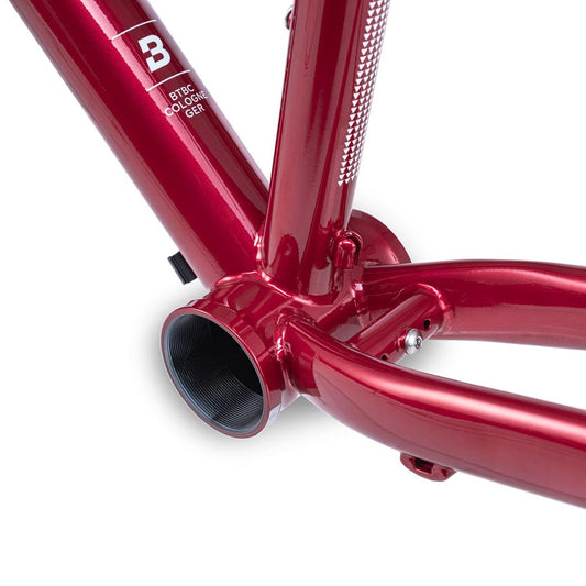 Bombtrack HOOK road bike frame in sleek black with lightweight aluminum construction and aerodynamic design.