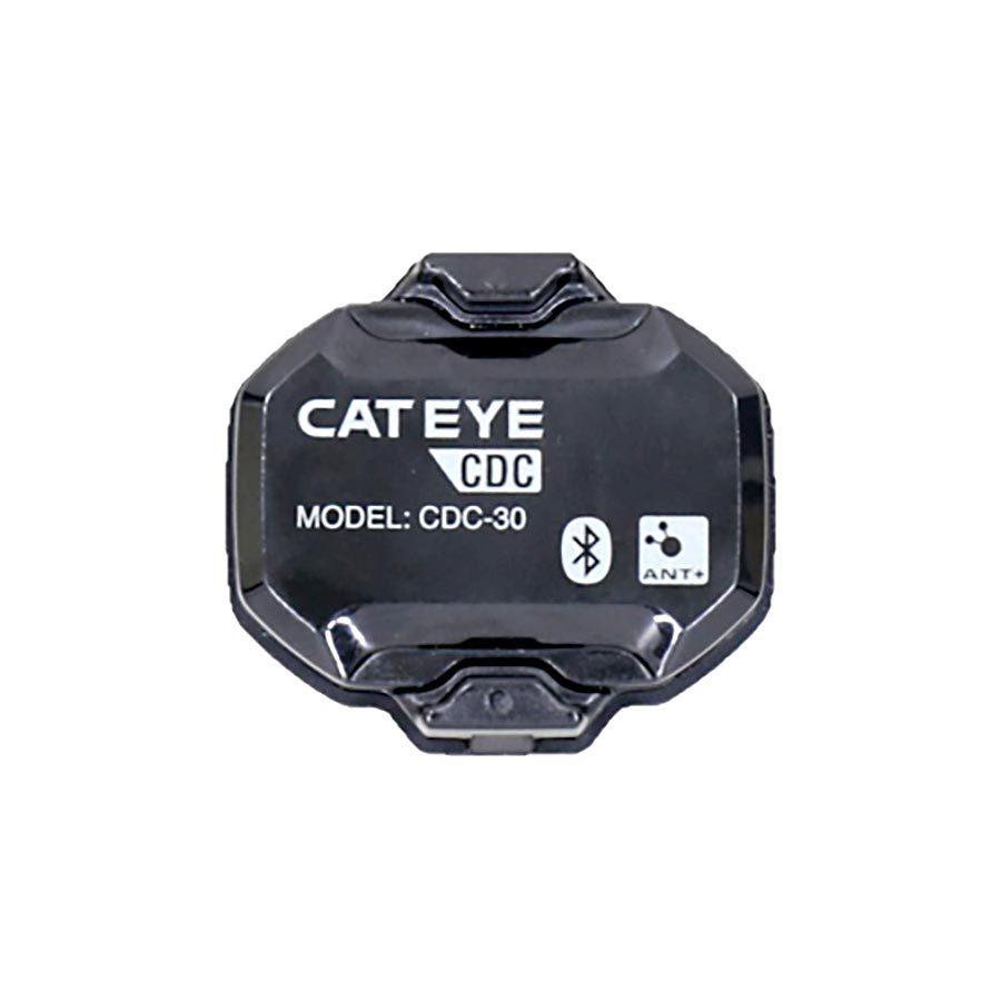 CatEye Cadence Sensor CDC-30 speed and foot pod for cycling, featuring compact design and easy attachment to bike crank or shoe.