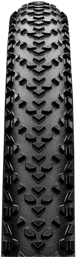 Continental Race King ShieldWall hybrid mountain bike tires 26 x 2.20 with reinforced sidewalls and tread pattern for trail riding.
