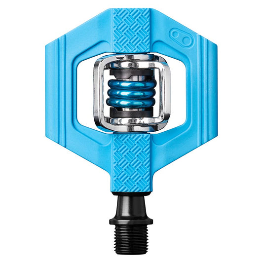 Crankbrothers Candy 1 clipless MTB pedals in black, durable outdoor cycling pedals for mountain biking, showing the pedal pair.