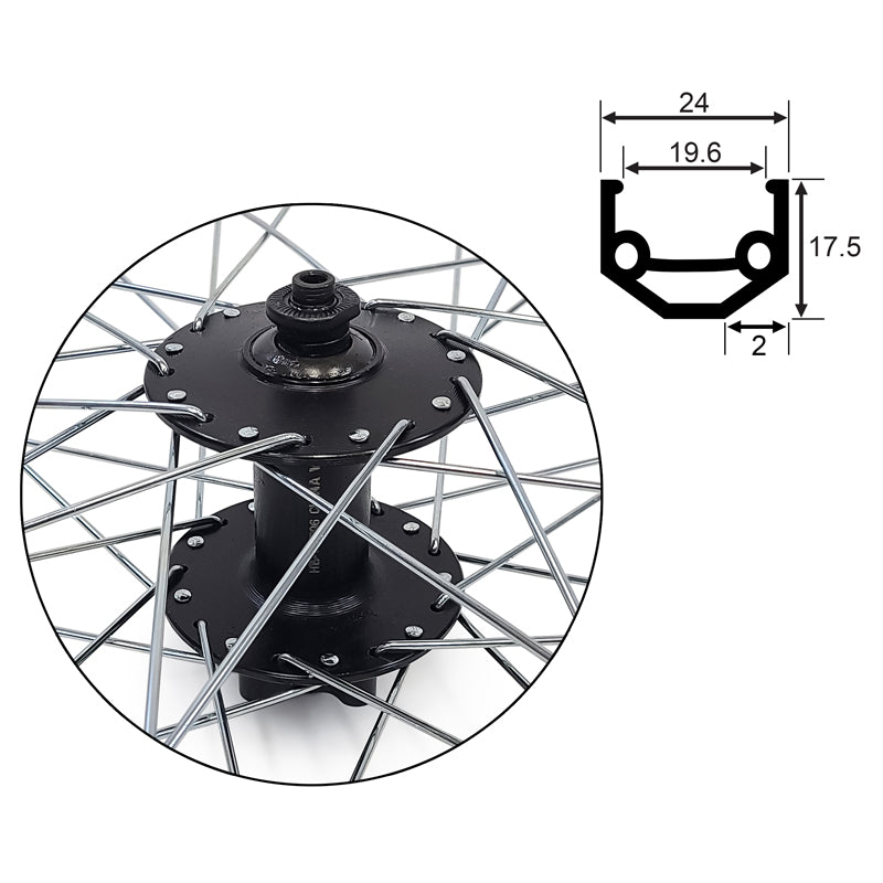 Damco 700c Front Wheel - MetroCycle