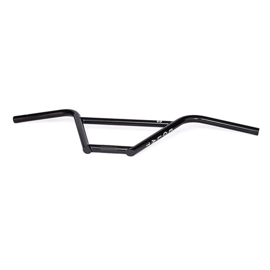 Black Eclat Strangler BMX handlebars with 29-inch rise and 22.2mm diameter, designed for BMX bikes.