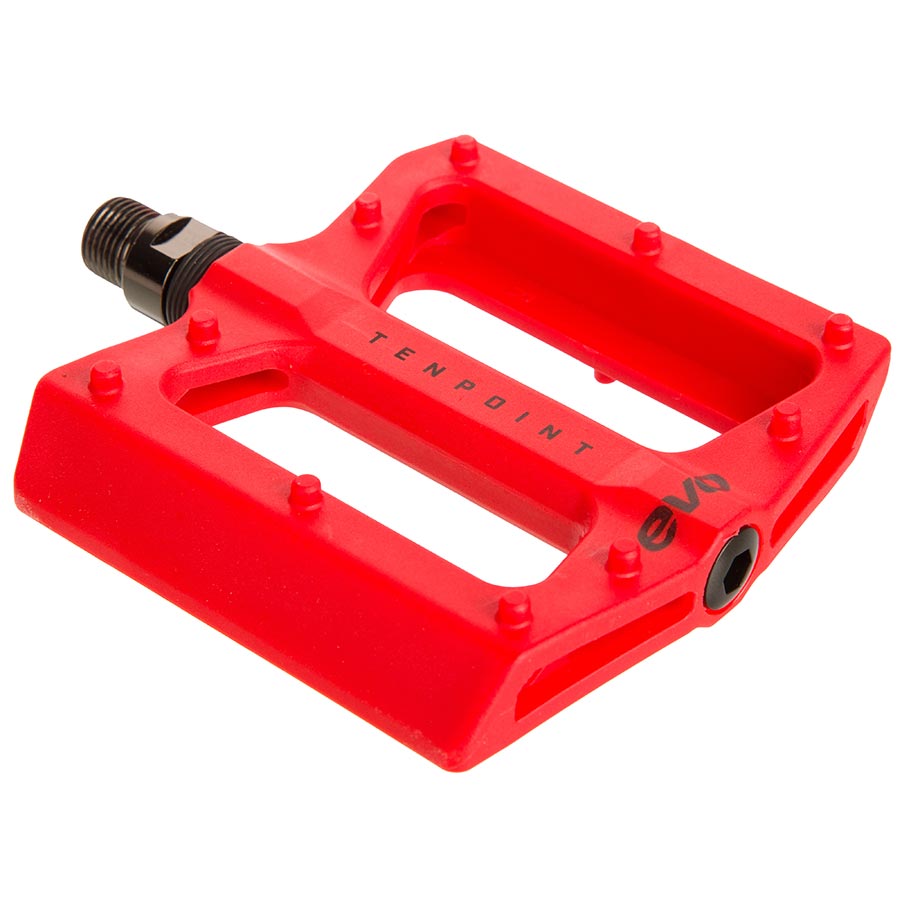 EVO, Tenpoint, Platform Pedals, Body: Nylon, Spindle: Cr-Mo, 9/16'', Black, Pair