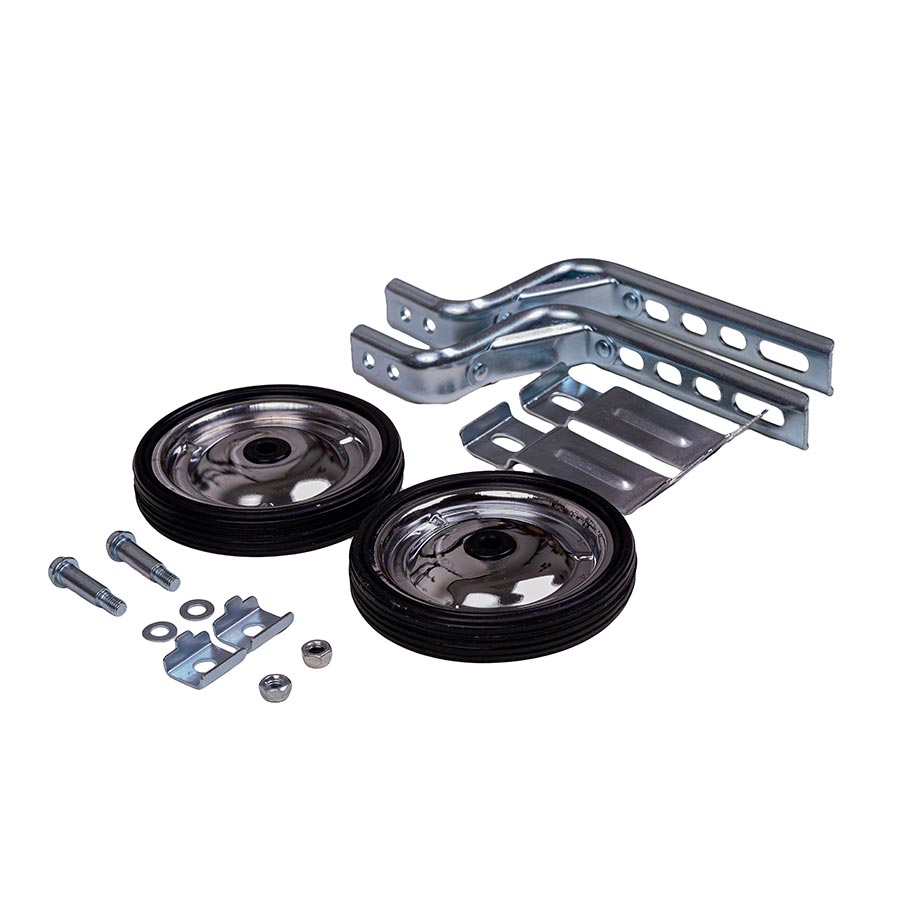 EVO, Training Wheels, Training Wheels, 12'' to 20'', Silver, Pair