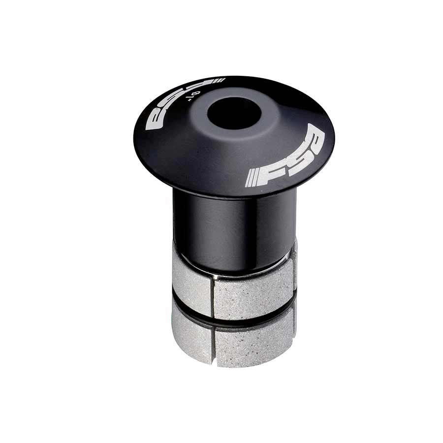 FSA compressor star nuts, top caps, and compression plugs for carbon steerers, including expander bolt, 1-1/8 inch size