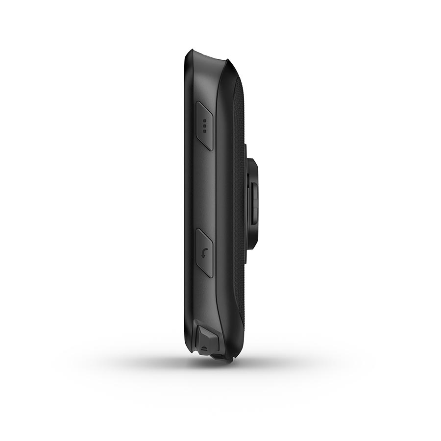 Garmin Edge 540 computer cycling GPS unit in black, showing screen and buttons for performance tracking and navigation.