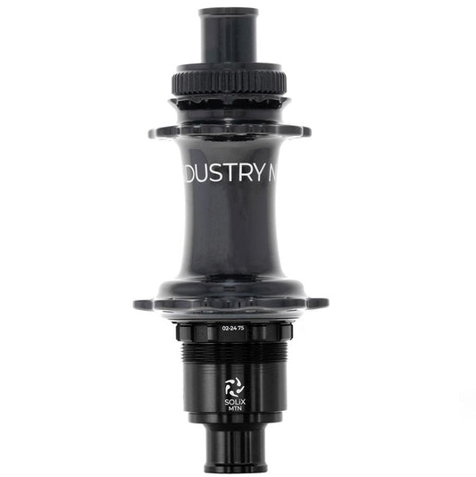 Industry Nine Solix M Classic Rear XD disc hub with 24h, 12mm TA, 148mm SRAM XD black finish