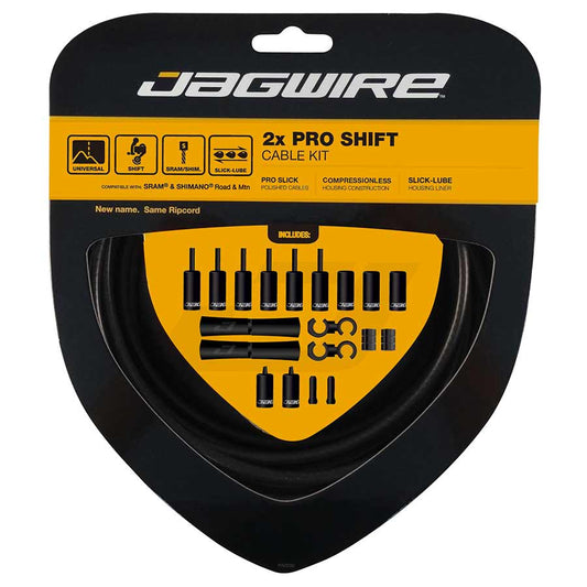 Jagwire, Pro Shift, Complete shift cable & housing kit, Black
