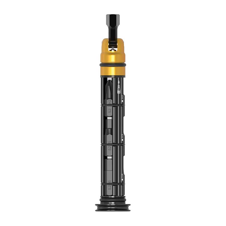Lezyne Bar Insert Repair Kit multi-tools with 10 tools, black compact repair and maintenance tool for bikes and gear