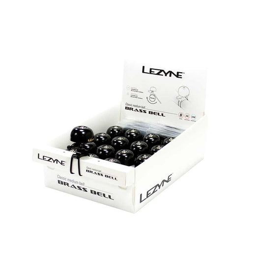 Lezyne, Classic Brass, Bell, Black/Black, Small, 16pcs