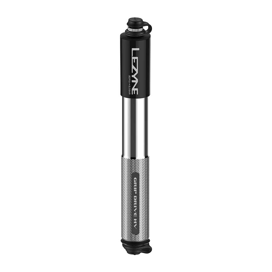 Lezyne, Grip Drive HV, Pump, ABS Flip Chuck, 90PSI, Black, S, 186 mm