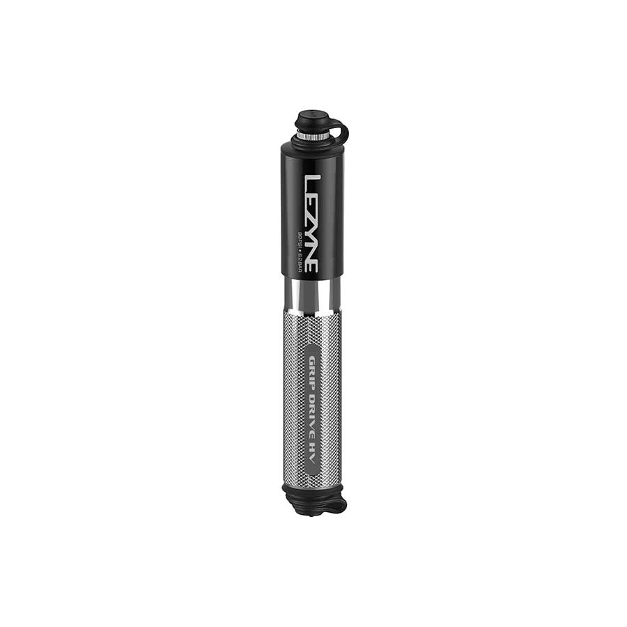 Lezyne, Grip Drive HV, Pump, ABS Flip Chuck, 90PSI, Black, S, 186 mm