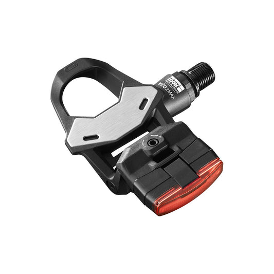 Look KEO 2 MAX Vision clipless road pedals with composite body and Cr-Mo spindle, black pair for cycling.