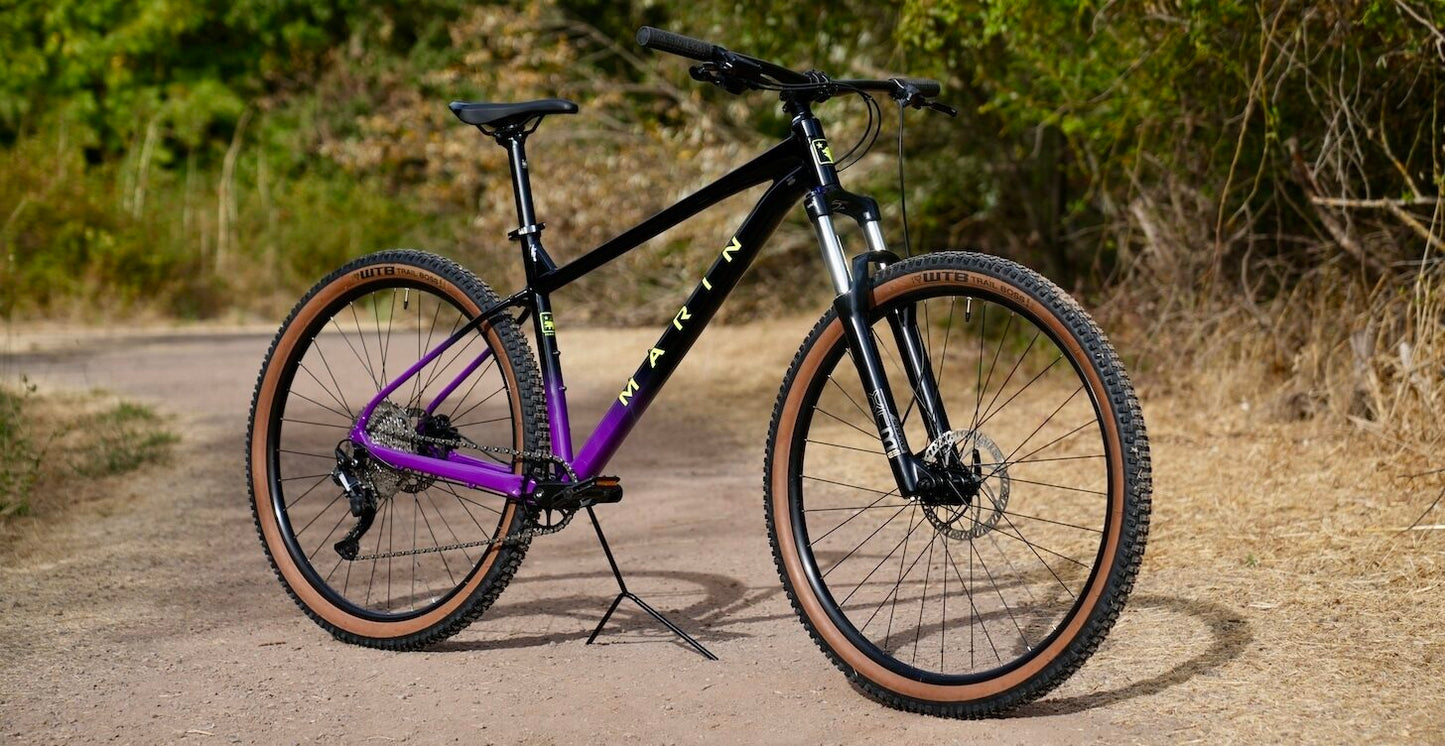 Marin Bobcat Trail 4 Black Purple Trail Angle