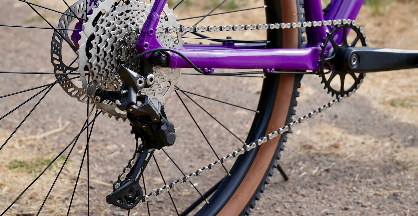 Marin Bobcat Trail 4 Black Purple Shimano Cues Derailleur