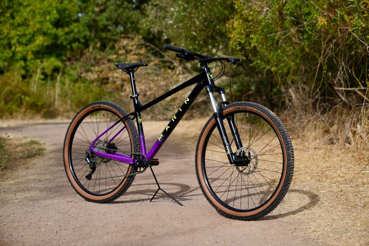 Marin Bobcat Trail 4 Black Purple Trail Angle 2