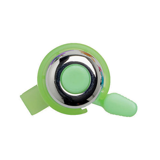 Mirrycle Incredibell Brass Duet Color bell and horn set in blue, designed for bicycles with brass finish and colorful accents.