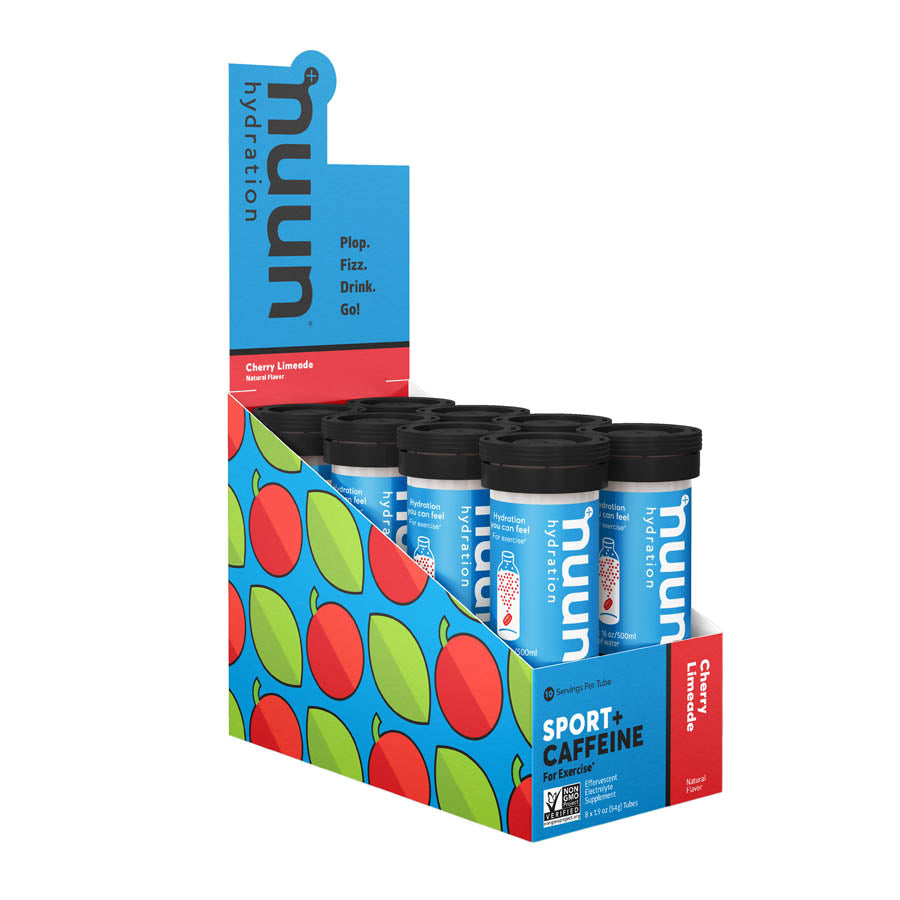 Nuun, Sport with Caffeine, Drink Mix, Cherry Limeade, Box of 8, 10 servings
