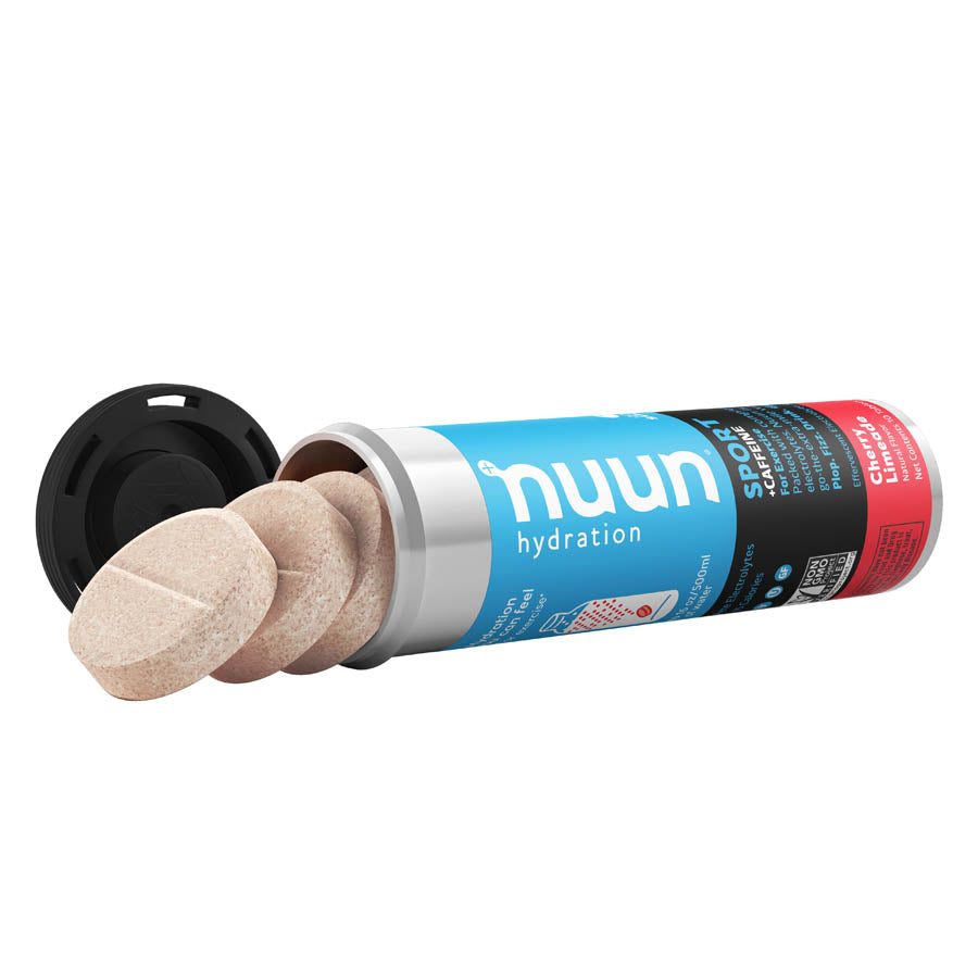 Nuun, Sport with Caffeine, Drink Mix, Cherry Limeade, Box of 8, 10 servings