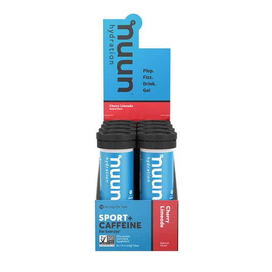 Nuun, Sport with Caffeine, Drink Mix, Cherry Limeade, Box of 8, 10 servings