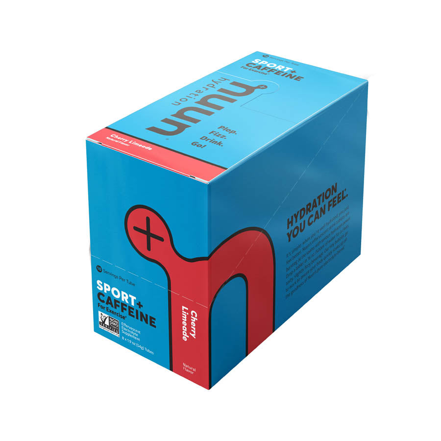 Nuun, Sport with Caffeine, Drink Mix, Cherry Limeade, Box of 8, 10 servings