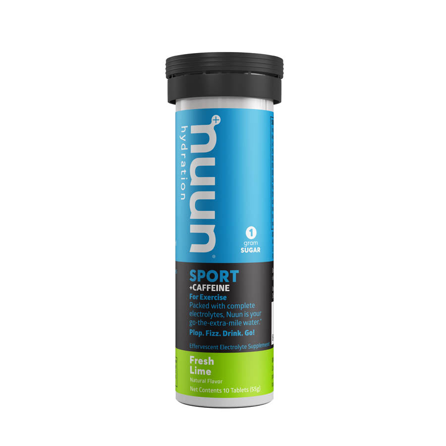 Nuun, Sport with Caffeine, Drink Mix, Fresh Lime, Box of 8, 10 servings
