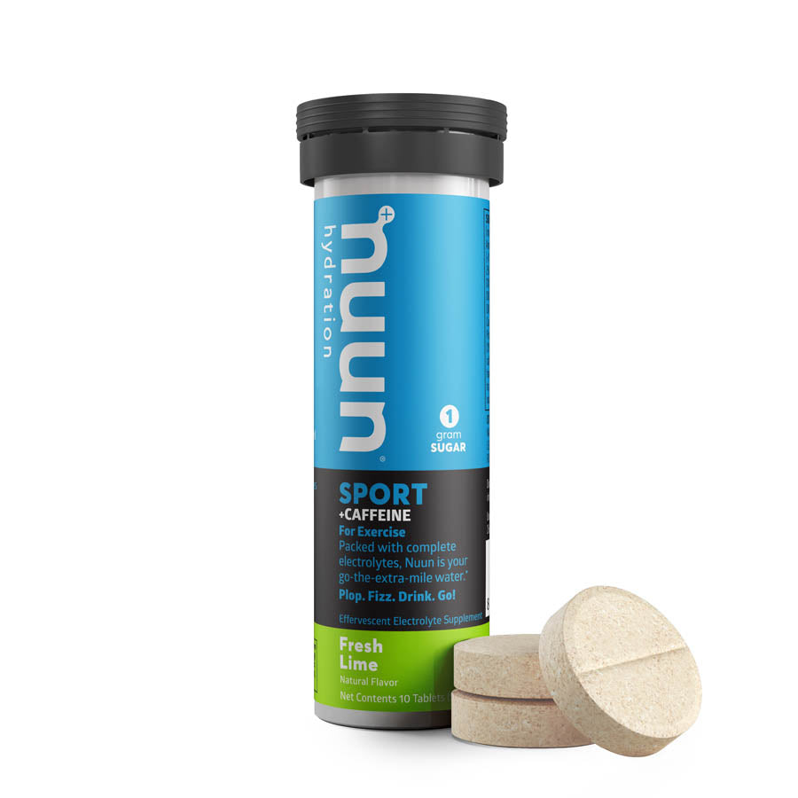 Nuun, Sport with Caffeine, Drink Mix, Fresh Lime, Box of 8, 10 servings