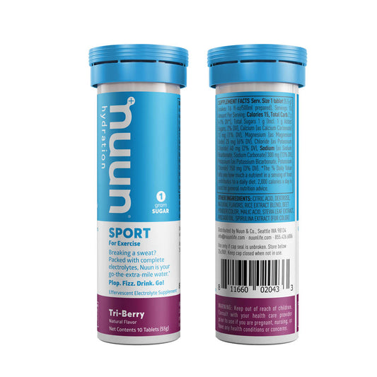 Nuun, Sport, Drink Mix, Tri-Berry, Box of 8, 10 servings