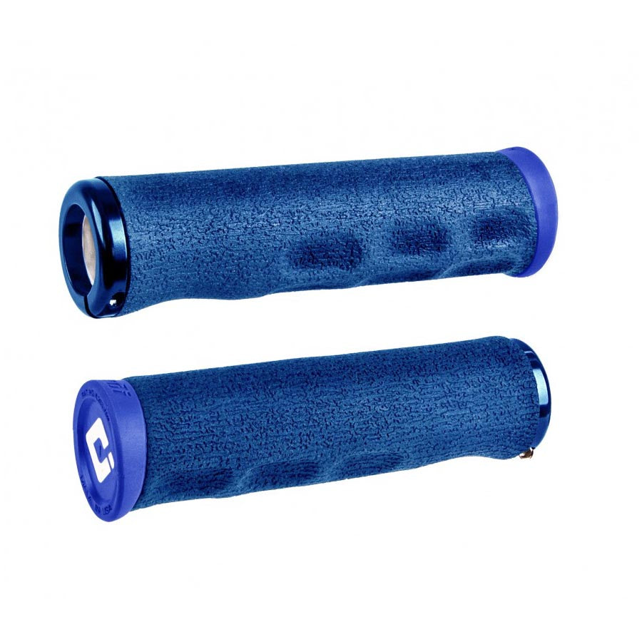 Pair of black ODI Dreadlock V2.1 grips with textured surface for improved grip and control during cycling.