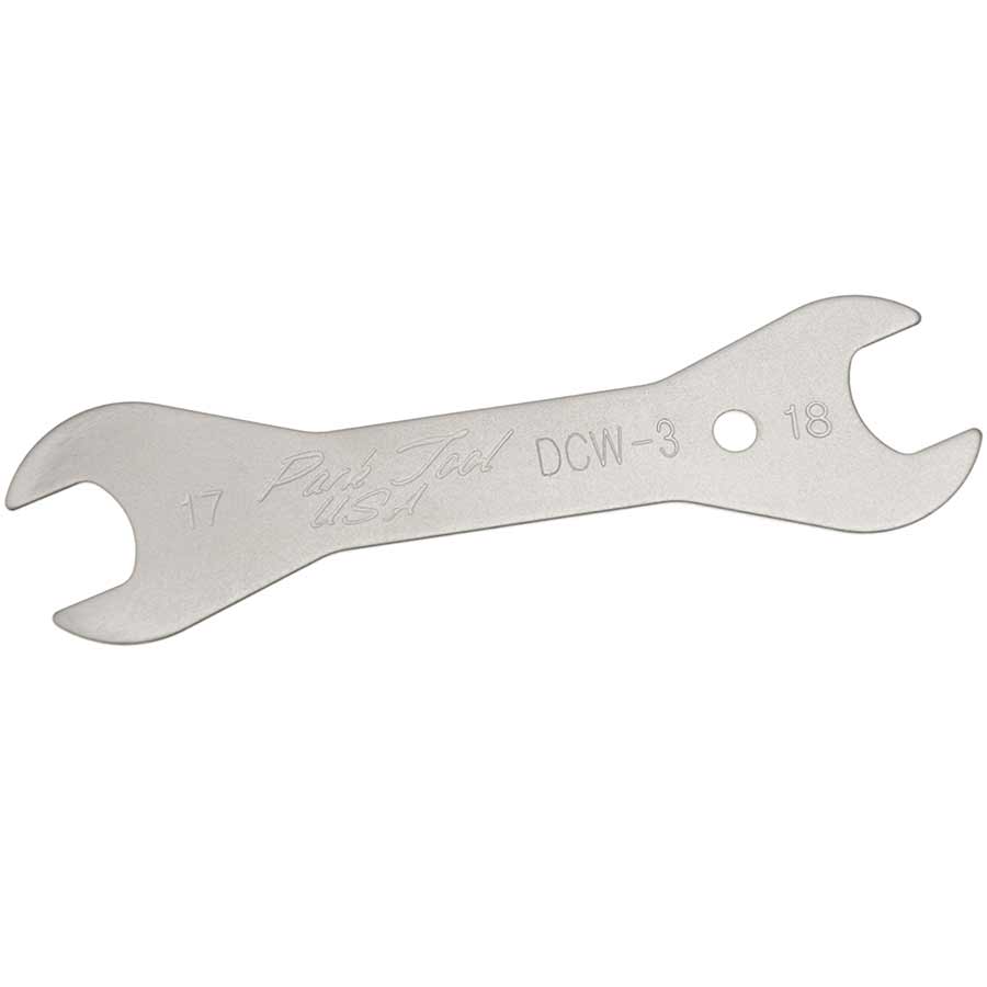 Park Tool DCW hub tools double-ended cone wrench with 13mm and 14mm sizes for bike wheel maintenance.