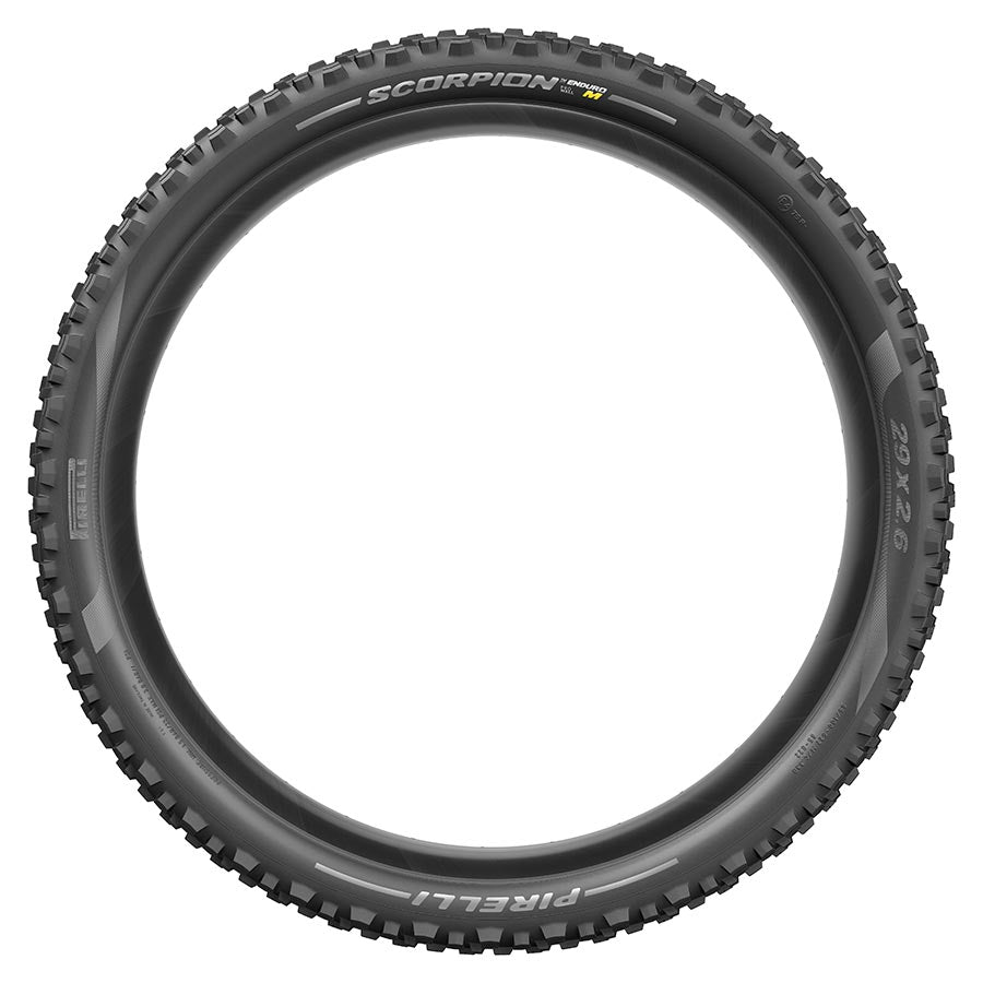 Pirelli Scorpion Enduro M mountain tire, 29x2.40, tubeless-ready, black, with Smartgrip and gravity hardwall features.