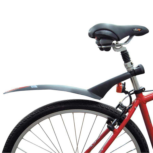 Polisport Cross-Country rear fender for mountain bikes, durable plastic bike mudguard with mounting hardware.
