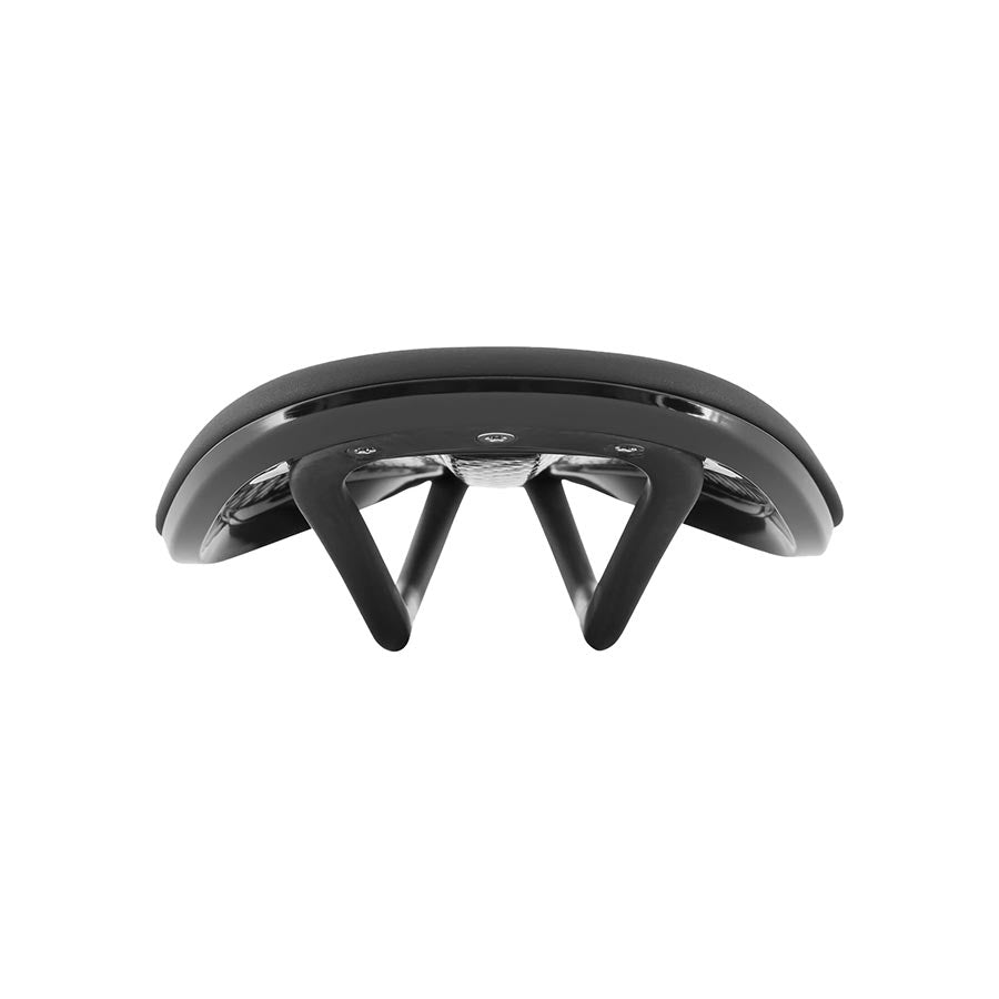 Reform Saddles Seymour road saddle, black carbon, unisex design, 252x142mm, lightweight 197g, suitable for cycling.