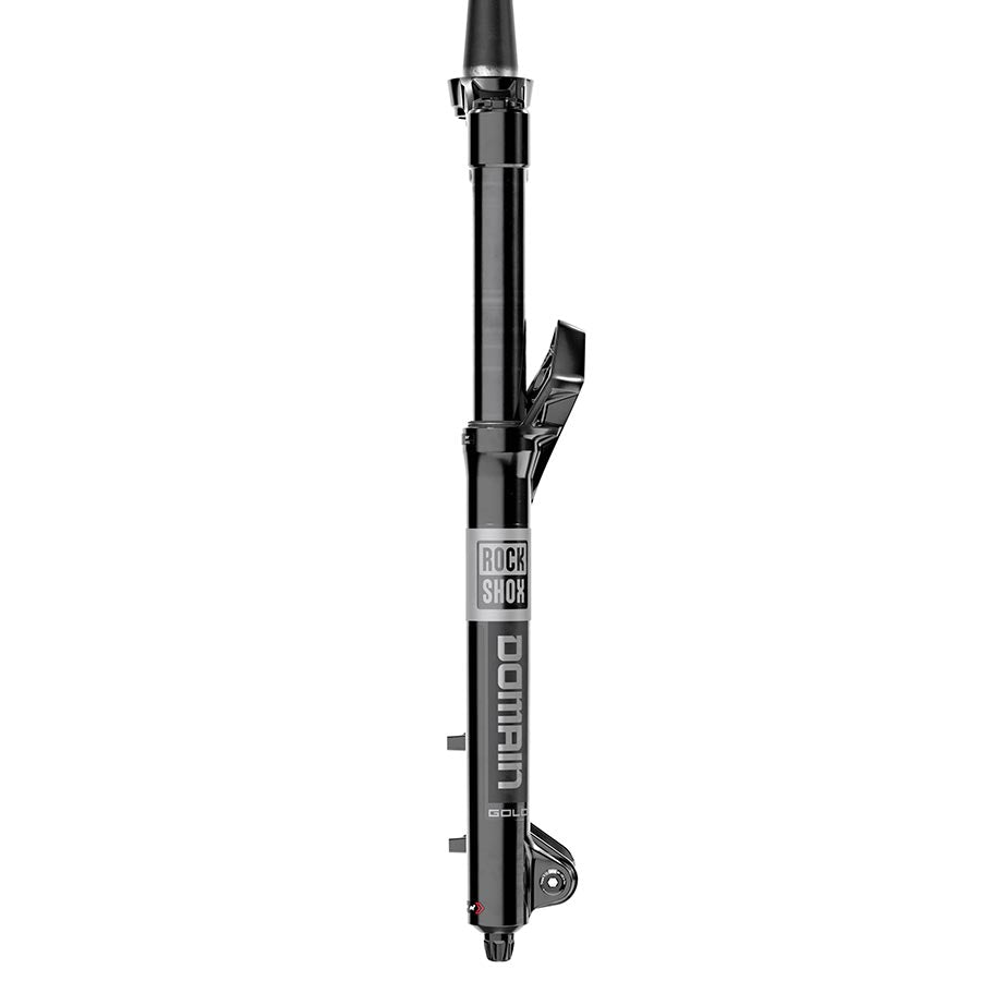 RockShox Domain Gold C1 suspension forks in black, 27.5-inch, 180mm travel, with 15x110mm TA, 44mm rake, for mountain bikes