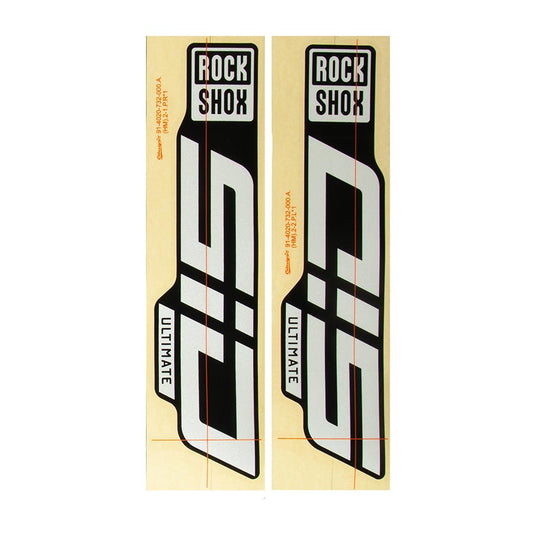 RockShox, Decal Kit for SID 35 D1, Gloss Polar Foil for Blue Crush, Kit