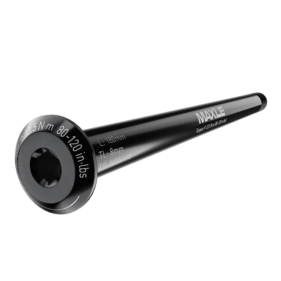 RockShox Rear Maxle Thru Axle, 12x142mm, M12x1.75 thread pitch, for mountain bike rear wheel, durable bike axle component