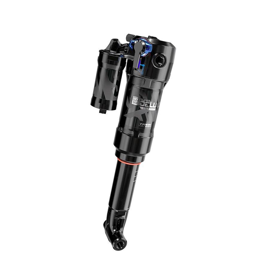 RockShox, Super Deluxe Thru Shaft RCT, Rear shock, 230x62.5, Shaft Eyelet: Trunnion, Body Eyelet: Yoke, 0Neg, Progressive,0Pos, MReb/MComp, 380Lockout