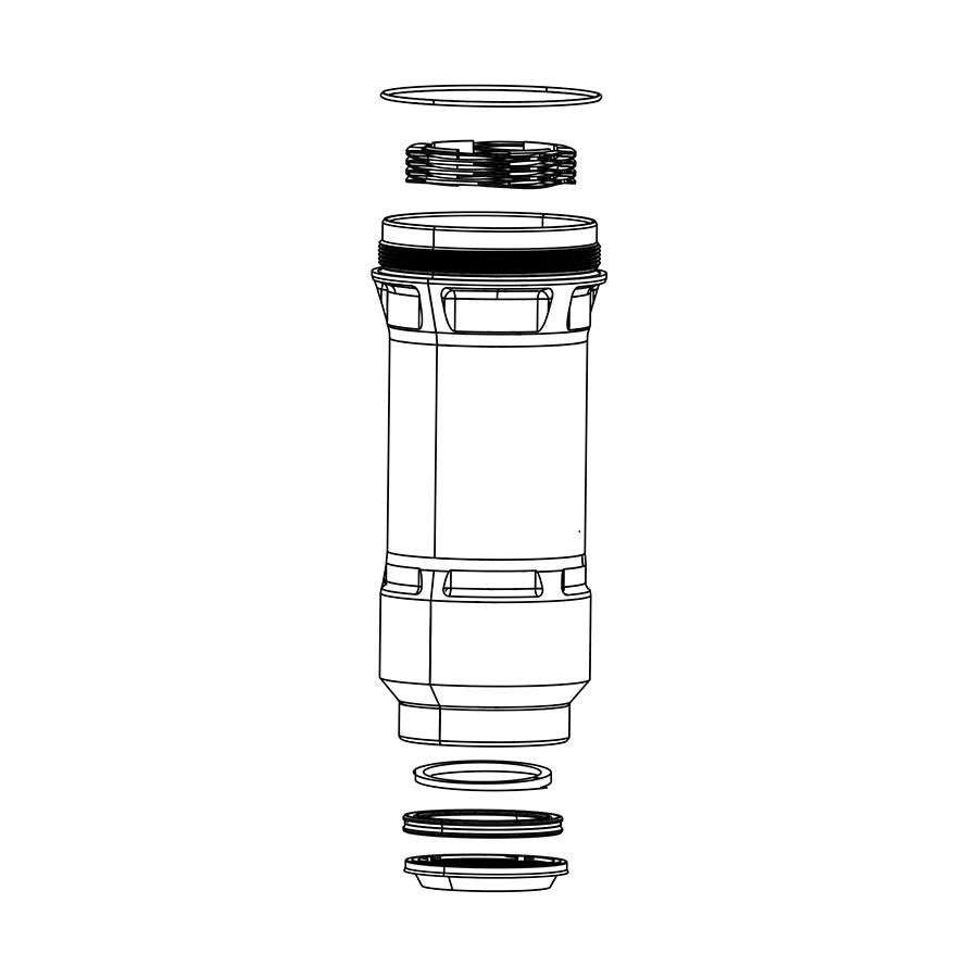 RockShox, ThruShaft Air Can for Super Deluxe, Progressive, 11.4118.059.010