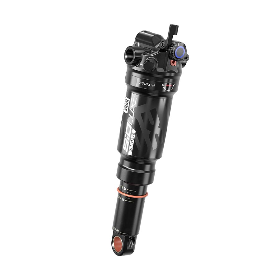 RockShox SIDLuxe Ultimate 3P A2 rear shocks with 210x50 shaft and eyelet for mountain bike suspension performance.